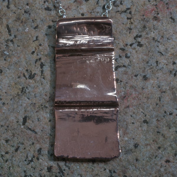 Copper Pendant "Wave"