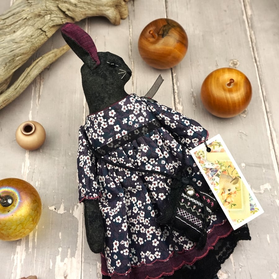 Valeria, A Midnight Bunny in Liberty Lawn