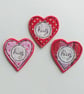 Set of 5 Embroidered Heart-Shaped Pocket Hugs - Image 5
