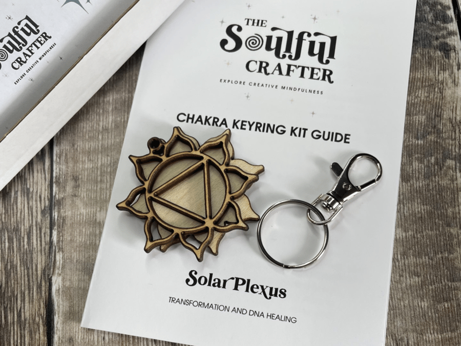 Solar Plexus Chakra Creative Mindfulness Keyring Craft Kit
