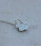 Silver Flower Pendant with Lace Pattern - Image 4