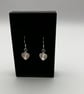 Silver Heart Drop Earrings - Image 1