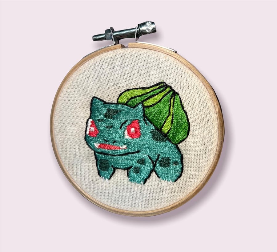 Bulbasaur Hand Embroidery 