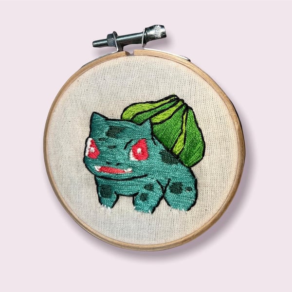 Bulbasaur Hand Embroidery 