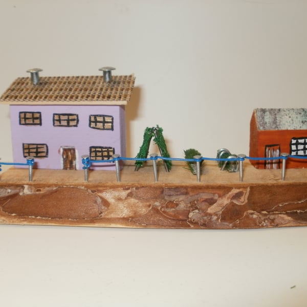 driftwood cottage with vegetable patch