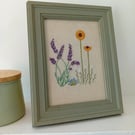 Hand Embroidered Framed Picture