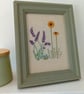 Hand Embroidered Framed Picture