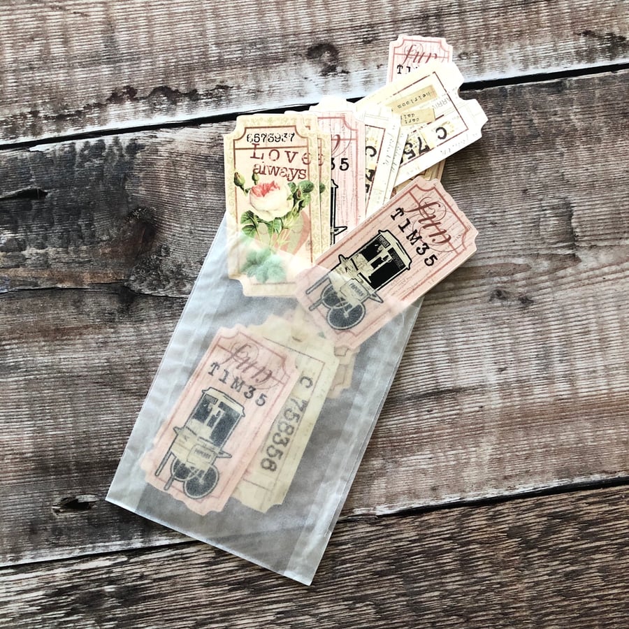 Vintage tickets ephemera pack