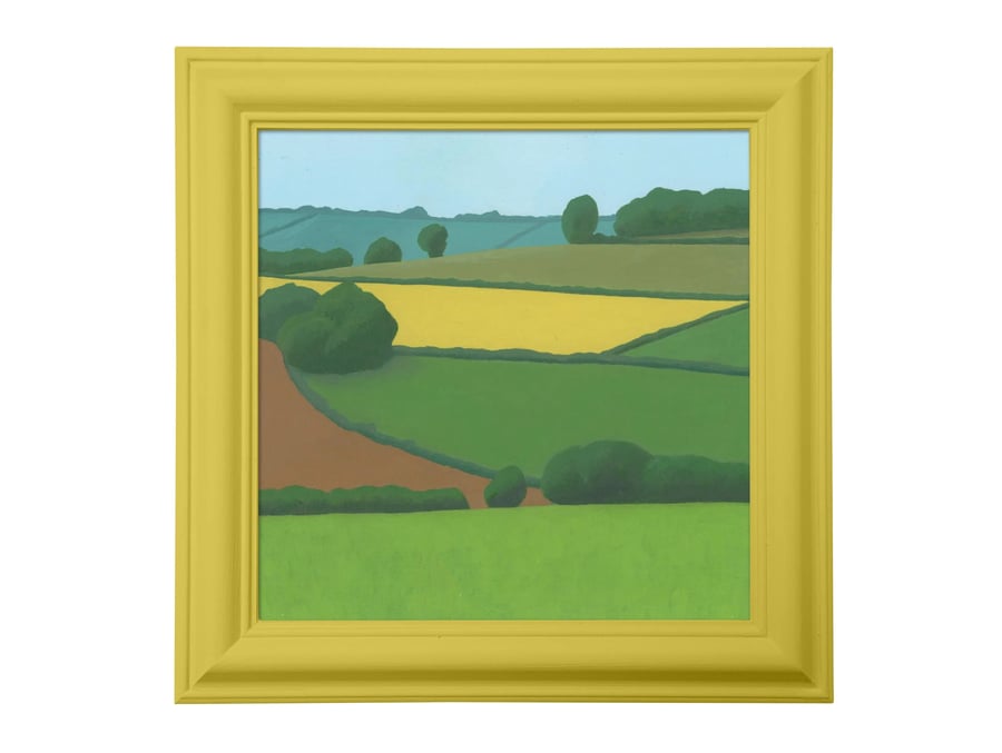Somerset Fields (Original Painting, 10x10")