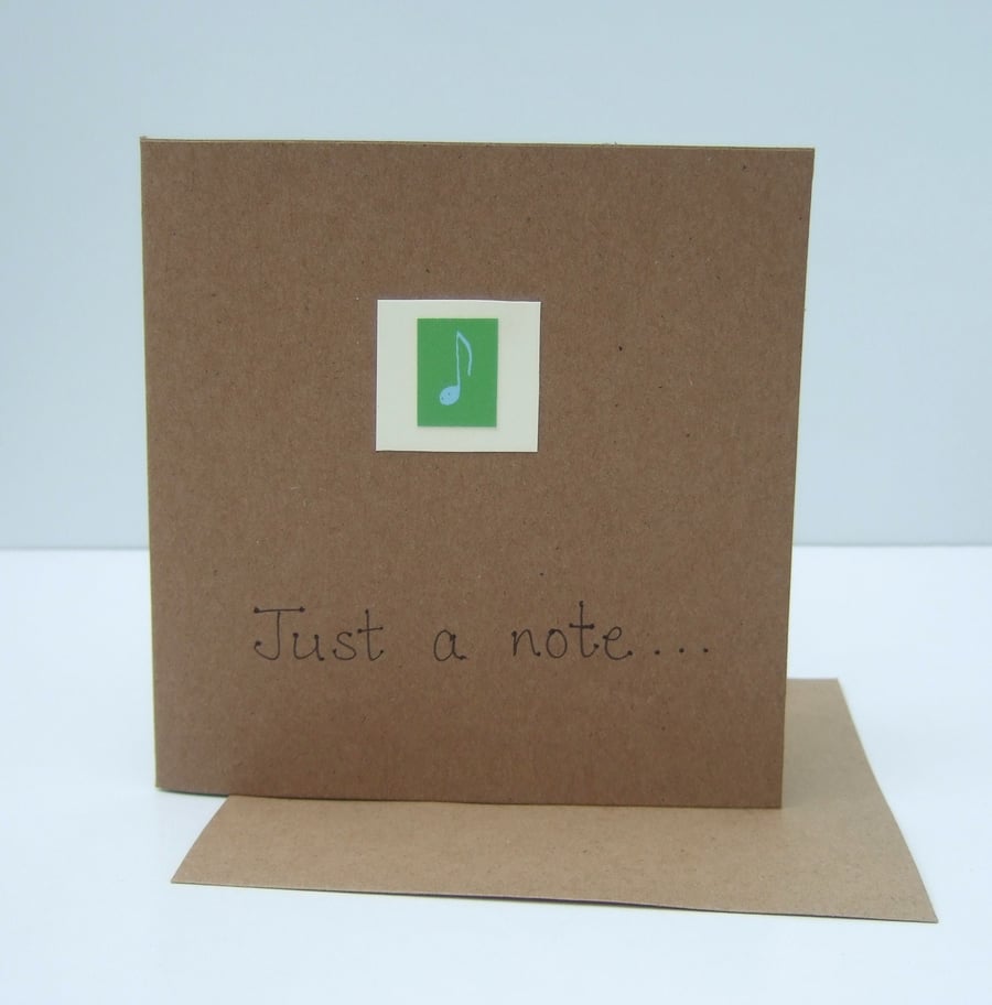 Notecard, Just a Note, Eco Friendly