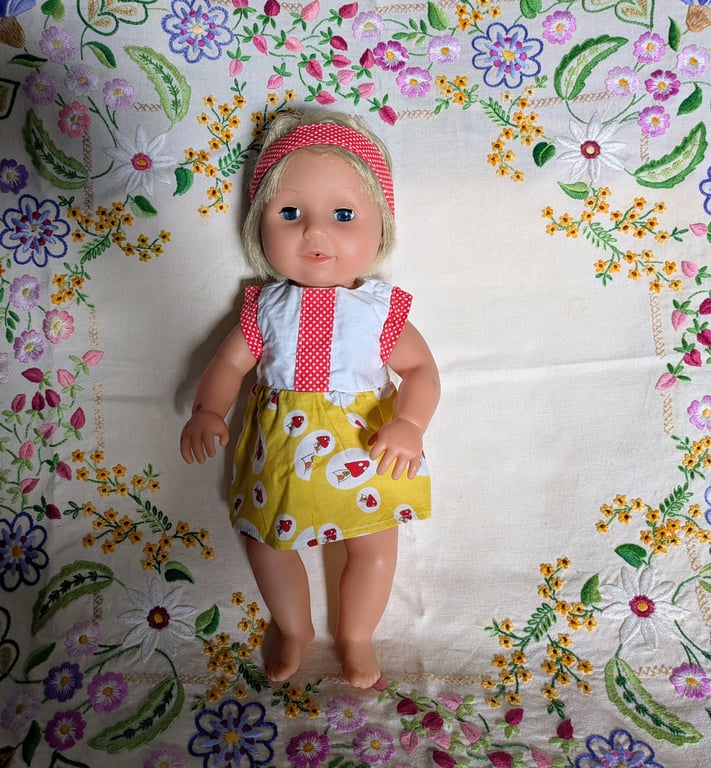 Toadstools and polka dots BABY Born, Tiny Tears and Our Generation Dolls Outfit 