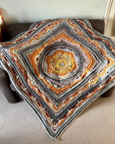 Chunky Crocheted Heirloom Blanket