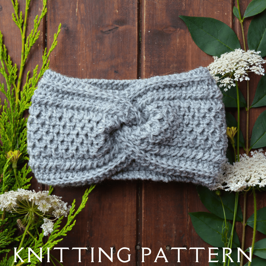The Lucy Headband Knitting Pattern PDF Version By Email