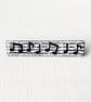 Rectangular Musical Notes Brooch - Image 1