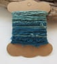 Small Dark Teal Natural Dye Textured Thread Pack - Image 4