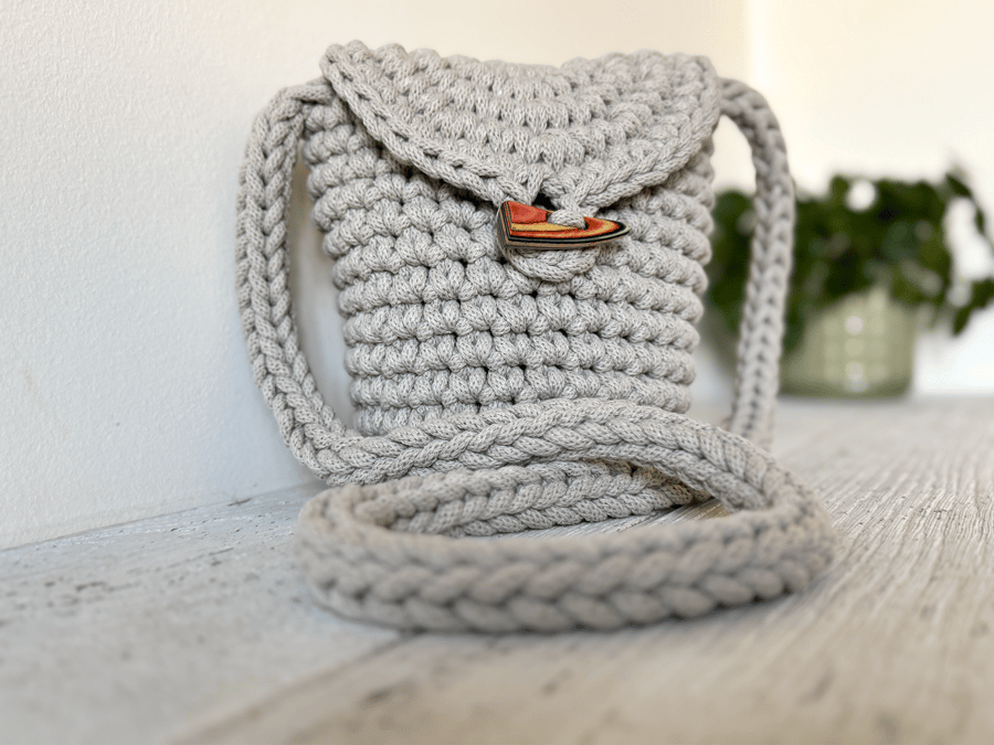 Handmade Lined Crochet Bag