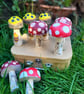 Wooden Toadstool with Bee Illustration,Fairy Tale Nursery Decor,mushroom decor - Image 5
