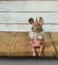 Spun Cotton Sitting Rabbit Pink - Image 1