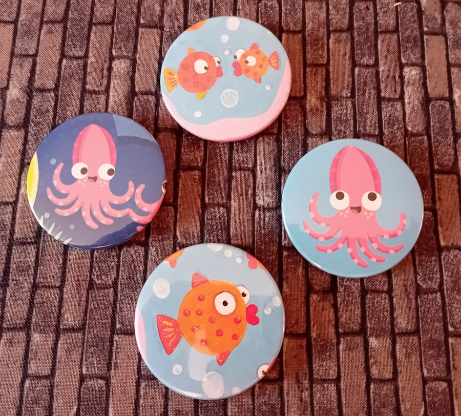 Picture Book  Badge - Under The Sea