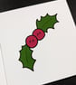Happy holly Christmas card