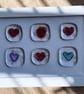 Framed Glass Fused Hearts - Image 2
