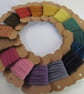 Hand Dyed Natural Dye Cherry Pink Pure Wool Tapestry Thread - Image 3