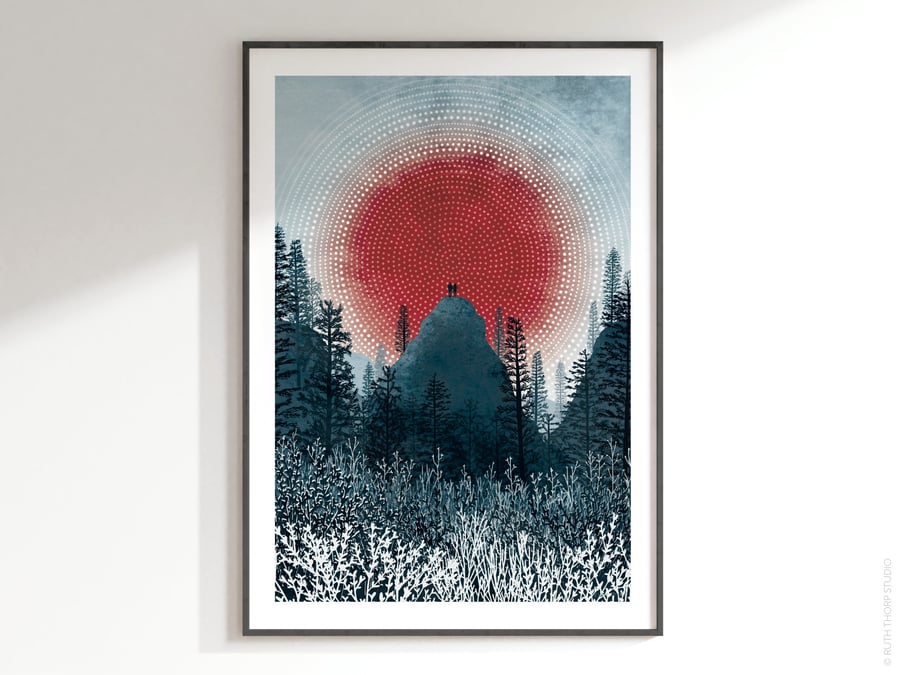 Zenith Illustrated Art Print