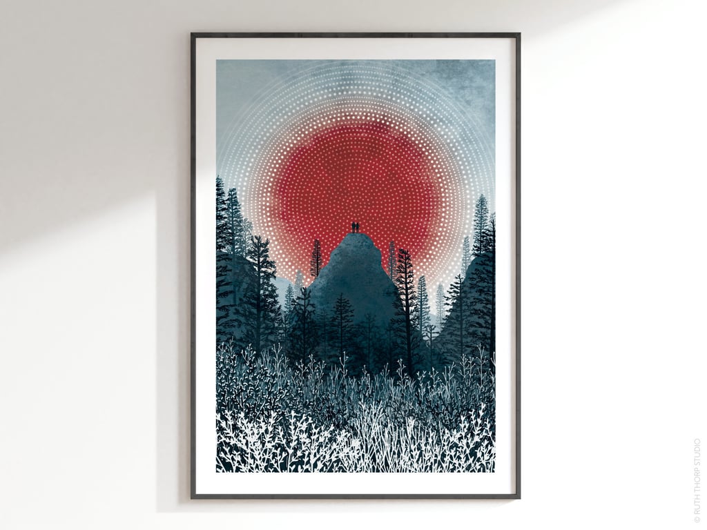 Zenith Illustrated Art Print