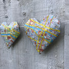 Love Paris paper loveheart bunting garland