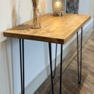 Rustic Desk Console Reclaimed Scaffold Boards Industrial Style Table