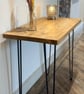 Rustic Desk Console Reclaimed Scaffold Boards Industrial Style Table