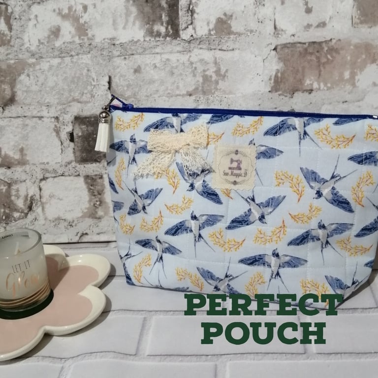 BLUE BIRD PERFECT POUCH