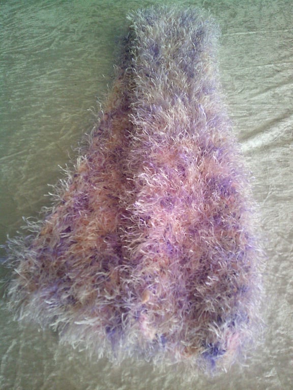 Pink, Lemon and Mauve Scarf