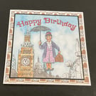 Handmade Funny Wrinklies at the Movies 6x6 Birthday Card - Mary Poppins