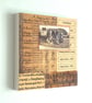 Original Paper Collage on Wood Panel, 12x12cms, Free UK Postage (196) - Image 2