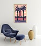 Orlando retro travel poster, Orlando travel print, USA travel art - Image 3