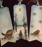 3 Handmade Christmas Animals Bookmarks - Image 1