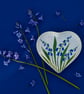 Bluebells Heart Dish - Hand Painted  - Image 2