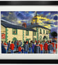 Wrexham. Framed & Unframed Art Print, Football Club AFC, Stadium Supporters Gift - Image 1