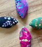 Small catnip fish……colourful batik cotton cat toy - Image 3