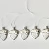 'Acorns with Stars Hanging Decorations'- Pack of 5