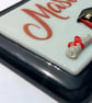 Handmade Fused Glass Mastered It Hanging Picture  - Graduation Gift - Image 6