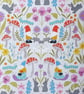Project bag, drawstring bag, gnomes, mushrooms, bunnies  - Image 10