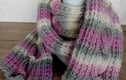 Cable knit wrap around scarves