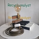 Piano Keys Lamp for Pianist and Music Lover - Repurposed Desk Light 