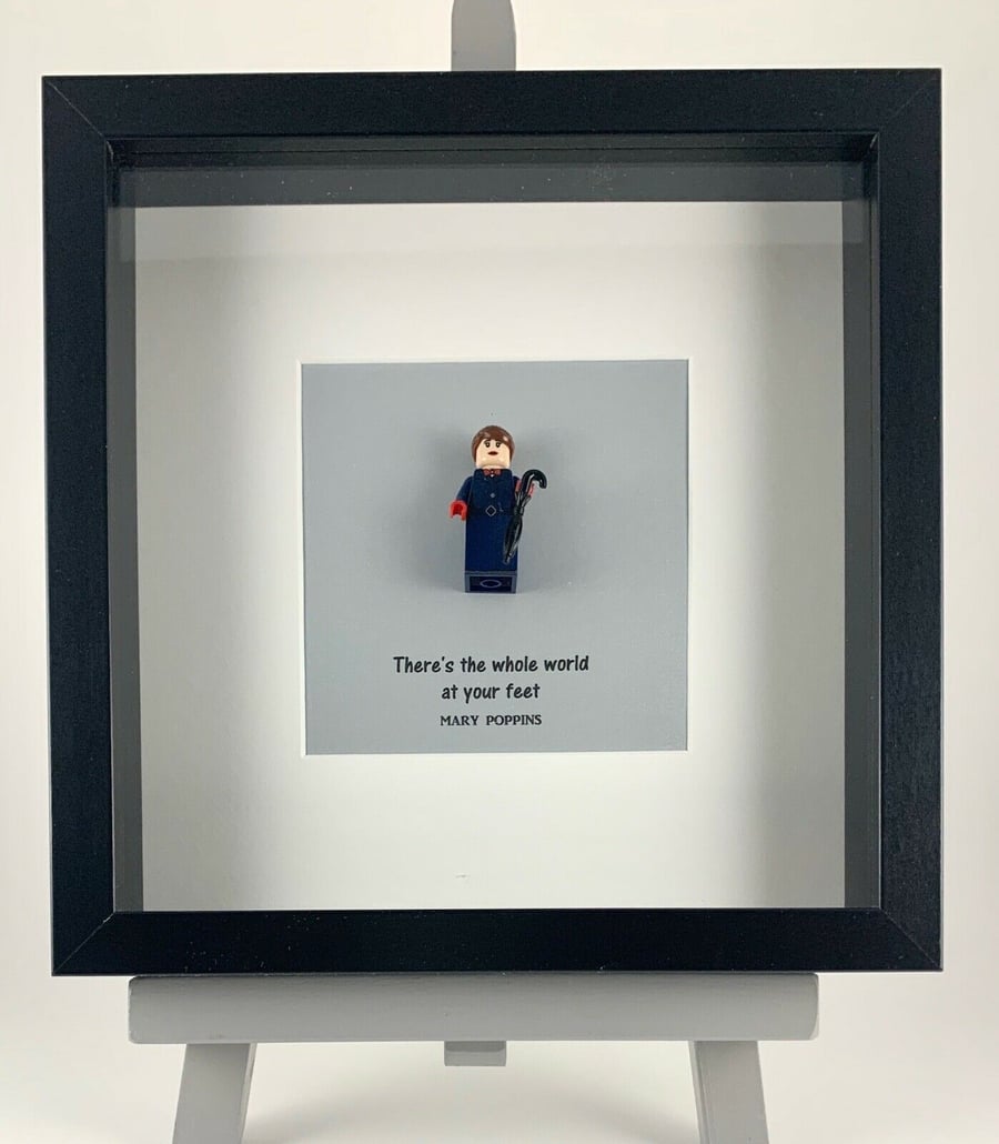 Mary Poppins custom mini Figure frame.