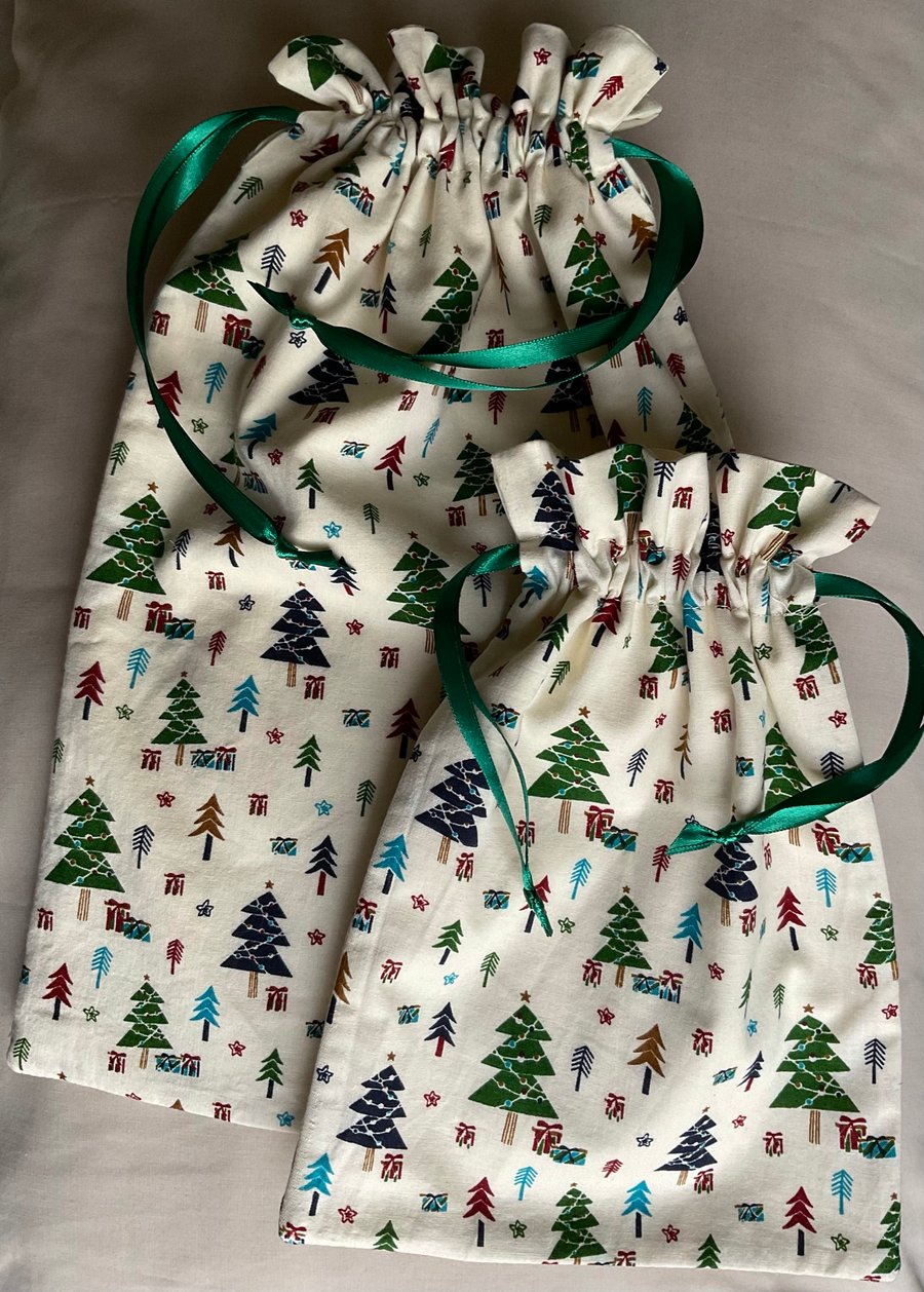 Fabric Christmas Gift Bags Custom Order