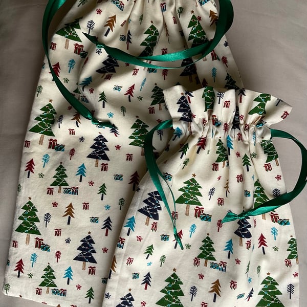 Fabric Christmas Gift Bags - Custom Order