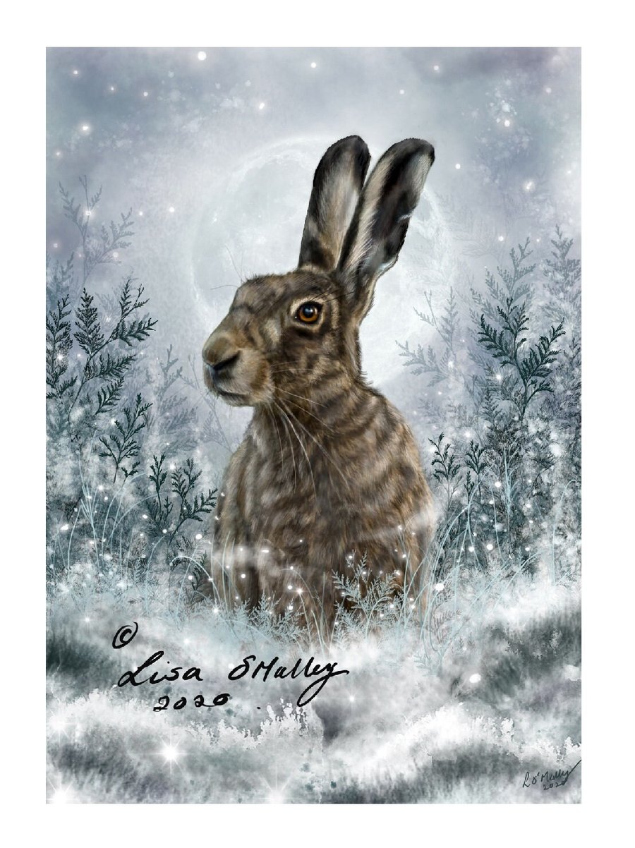 Print "Winters Magic Winter Hare Art Print