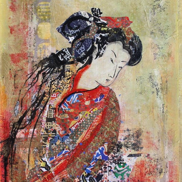 Geisha Fine Art Card